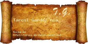 Tarcsi Gardénia névjegykártya